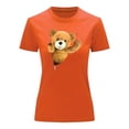 thumbnail image 3 of Playera Blusa De Oso De Peluche Saliendo Del Cierre Ropa Para Mujer Casual Color Anaranjado Talla Mediana Marca Emil SaEs, 3 of 4