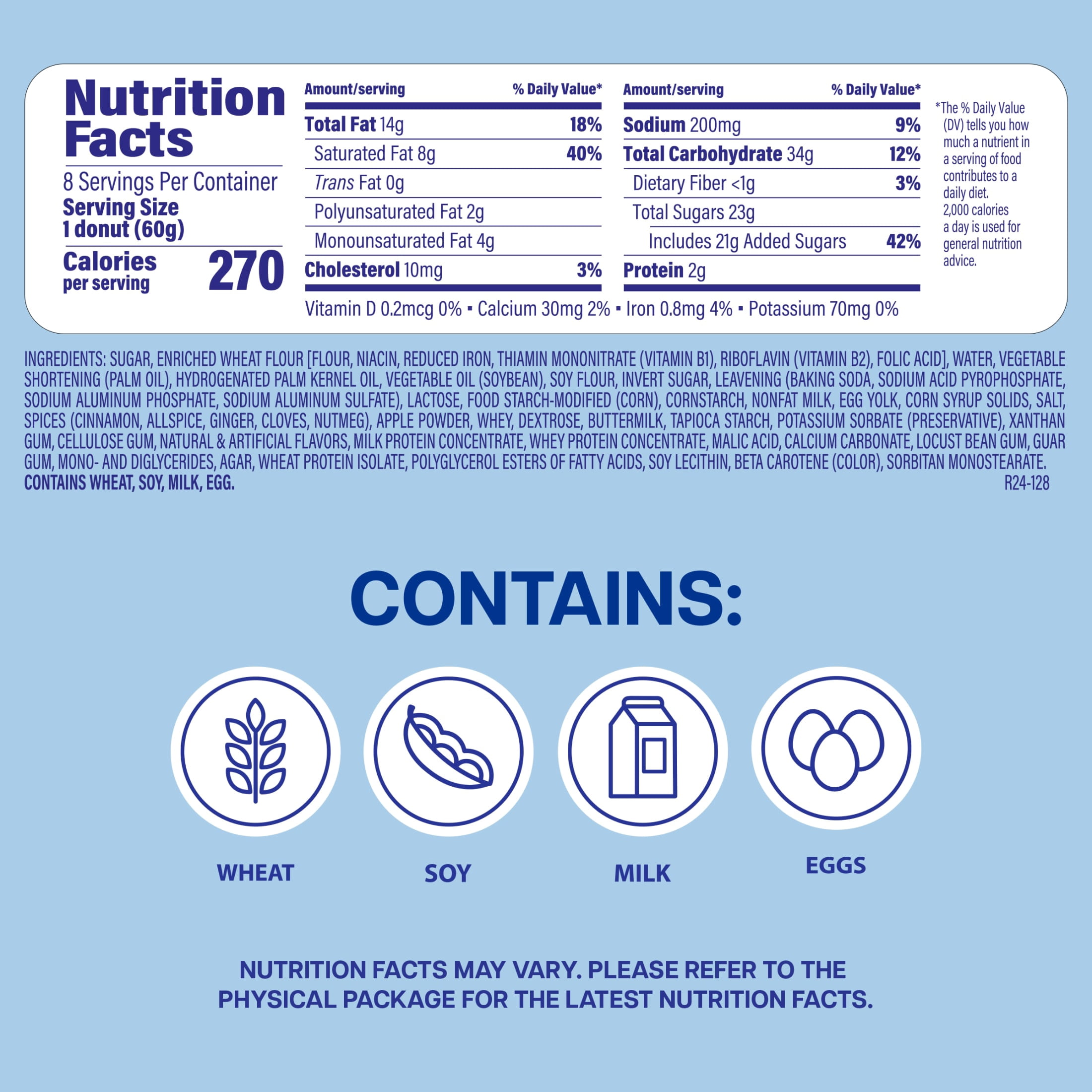 Entenmann's Apple Cider Donuts, 8 count, Donuts, 16 oz Box
