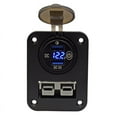 thumbnail image 1 of Flush Mount For Socket Double USB Charger Panel With Press Switch For Caravan Camper Boat Truck RV ,Variety of Features, 1 of 6