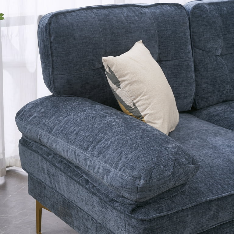 kelen コクーンサカート グレー FREE SIZE Ktaxon Comfortable L Shaped Sectional Sofa, 83