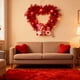 thumbnail image 4 of Guirnalda Decorativa En Forma de Corazón para San Valentín, 32 Cm, Iluminada, de Plástico Rojo, Resistente Al Agua y Al Sol | Suministros para Bodas, Compromisos, Aniversarios, Fiestas, Interiores y, 4 of 6