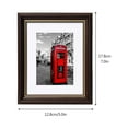 thumbnail image 3 of MesaSe 4x6 Picture Frame Black Wood Displays 3.5x5 Photo Frame with Mat or 4x6 Inch Without Matted Shatter-Resistant Glass Table Top Display and Wall Mounting Photo Frame, 3 of 19