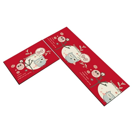 

Tepsmf 40X60+40X120cm Set Of Kitchen Floor Mats Water And Oil Absorbing Household Floor Mat Carpet