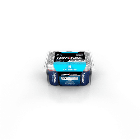 Rayovac High Energy Alkaline C Batteries, 6 Count (packaging may vary)