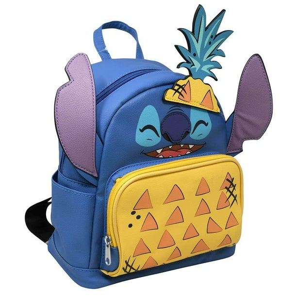 Mochila Disney Stitch Pineapple 10 Mini Deluxe para niños 7.5 x 1 x 4 pulgadas