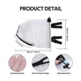 thumbnail image 2 of fastboy Polyester Travel-friendly Dog Face Mask With Breathable Mosquito Proof Mesh Pet Mask white 30*21*20CM, 2 of 6