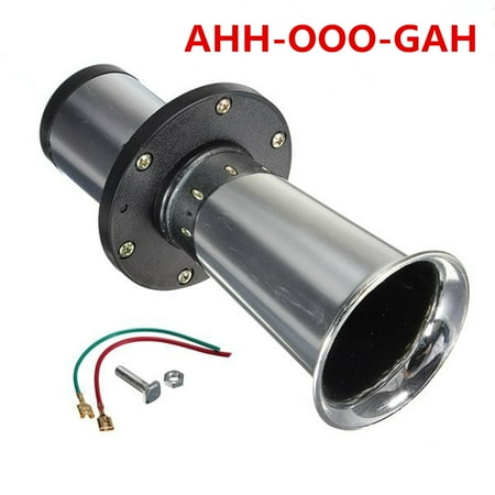 Old Car Horn Antique Vintage 12V 110DB 490Hz Old Style Vehicle Car OO-GA sound Horn Truck Air Horn Chrome for Honda VW Daewoo Daihatsu Datsun Eunos Great ()