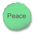 thumbnail image 1 of Peace Word Inspirational Quote Sayings Round Throw Pillow Home Decoration Cushion, 1 of 3