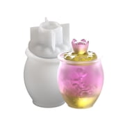 Large Silicone Storage Jar Mold Flower Vase Making Mould Epoxy Resin Molds for Jewelry Container and Home Decoration