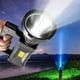 thumbnail image 1 of Luz de trabajo LED portátil | Linterna USB COB recargable | Lámpara de pared y de sobremesa | Luz de emergencia para acampar al aire libre de largo alcance | Modos ajustables | Negro | 7,87 x 3,94 x, 1 of 8