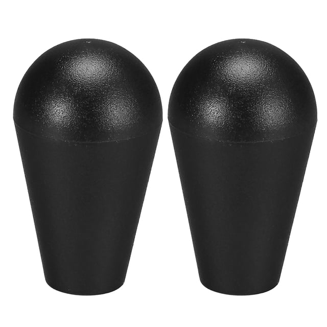 Mango de bola en forma de elipse para joystick tipo americano, piezas de repuesto para juegos arcade DIY, negro, 2 piezas