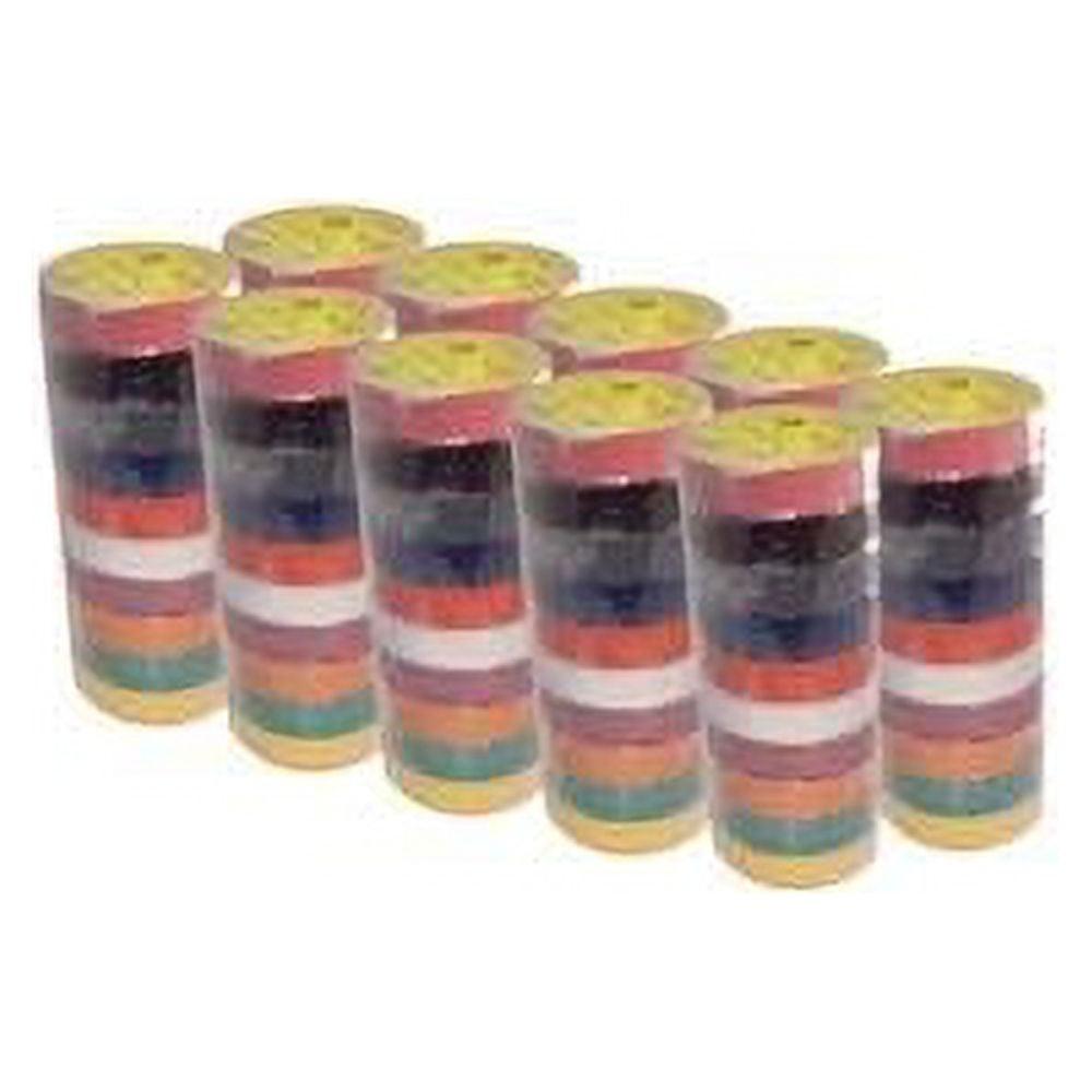 Rainbow Pack Electrical Tape Case 100 Rolls 3/4 In X 66 Ft