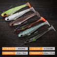 thumbnail image 6 of Easy Catch Pre-Rigged Soft Lures,  Vibrating Swim Action and Trembly Sinking Move for  Bites, Amazing Soft Swimbait for Family Fishing, Fishing Lures for Bass Trout Crappie Walleye, 6 of 6