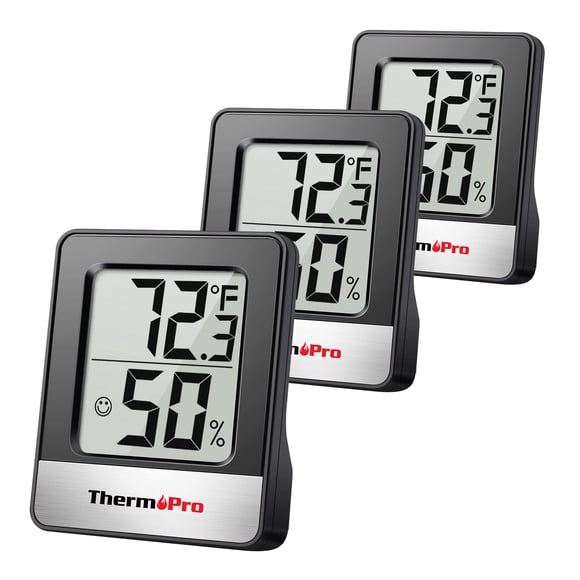 Higrómetro digital para interiores ThermoPro TP49, color negro