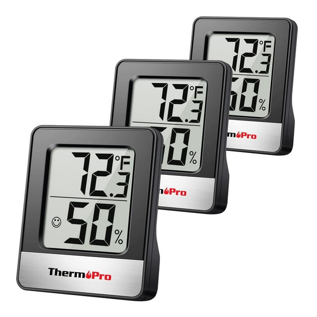 Higrómetro digital para interiores ThermoPro TP49, color negro
