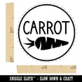 thumbnail image 2 of Carrot Text with Image Flavor Scent Self-Inking Rubber Stamp Ink Stamper - Black Ink - Mini 1/2 Inch, 2 of 7