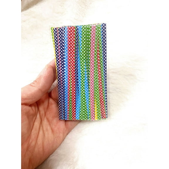 500pcs Colorful Twisted Ties: 4" Sealers For Present Bags - Decorative Polka-Dot Candy Bag Ties - Reusable Wire Twist Band For Food Storage