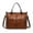 Brown, variant on Otqutp Ladies Vintage Leather Shoulder Bag Large Capacity Tote Bags Women's Crossbody Bag Multi Pocket Shoulder Handbag for Casual Traveling Hiking(Brown,One Size)