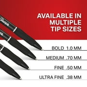 Sharpie S-Gel Pens 0.5 mm Pen Point Size, Black Gel-based Ink, 4 Pack