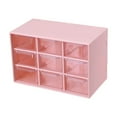thumbnail image 1 of Mini organizador de cajones para organizar pequeños organizadores con cajones para suministros de arte Rosa, 1 of 9