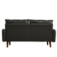 thumbnail image 4 of Hybition Modern Sofa Faux Leather Couch for Living Room Office Dark Gray, 4 of 9