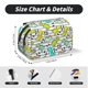 thumbnail image 5 of Easygdp Funny Dinosaurs on Stripes para Estuche de Lápices con Tapa Flip, Suministros de Oficina y Universidad para Adolescentes y Adultos, 5 of 7