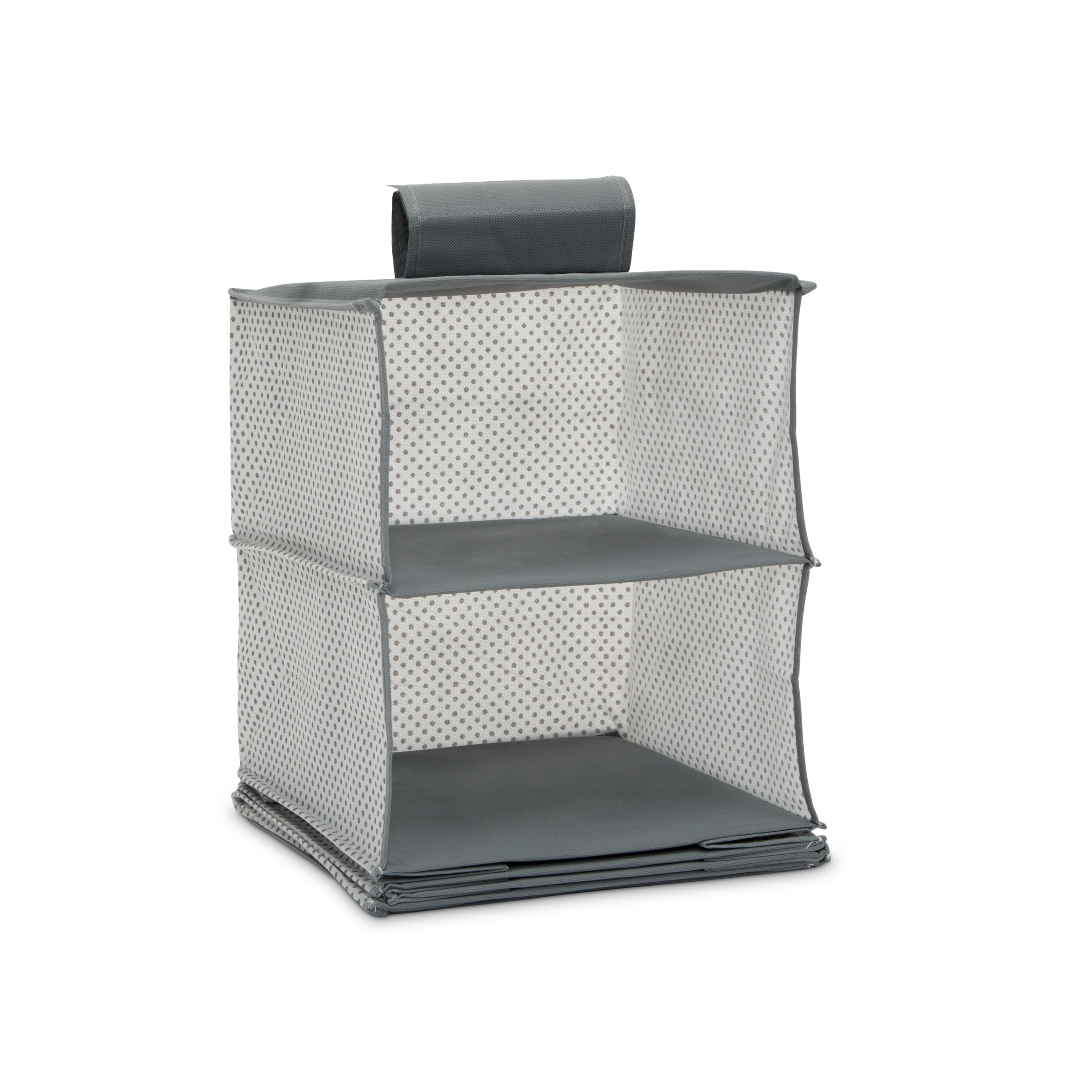 Delta Children 6-Shelf Hanging Storage Unit with 2 Drawers, Grey