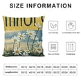 thumbnail image 5 of BANET Pillow Covers Decorations Throw Waist Pillow Cases Rectangular Oblong Pillows Cushion Cover Yellow Blue 22x22in, 5 of 5