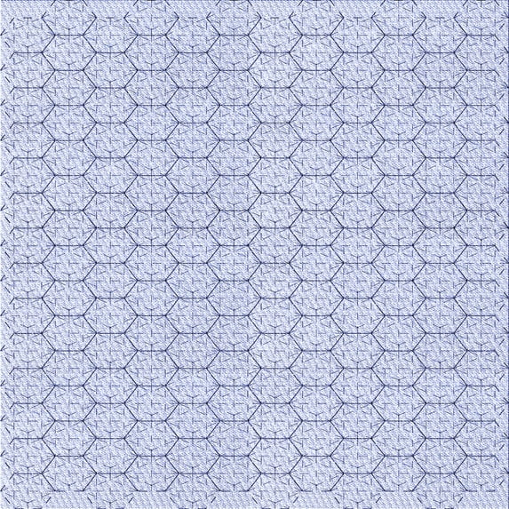 Ahgly Company Machine Washable Indoor Square Transitional Lavender Blue Area Rugs, 6' Square