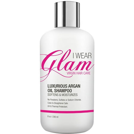 I Wear Glam Virgin Hair Care Luxurious Argan Oil Shampoo, 8 oz