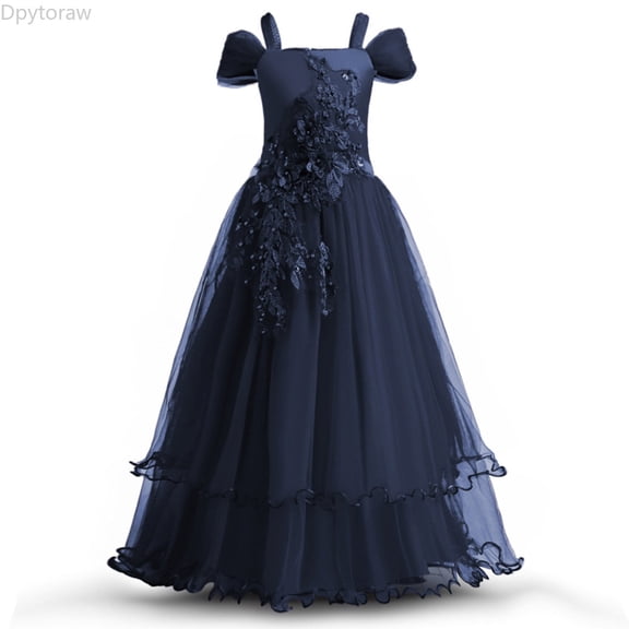 Dpytoraw Kids Baby Girls Dress Sleeveless Toddler Princess Tulle Sundress Party Gown Girls Dresses Size 5-6 Years