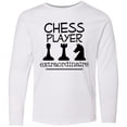 thumbnail image 3 of Inktastic Chess Player Game Long Sleeve Youth T-Shirt, 3 of 5