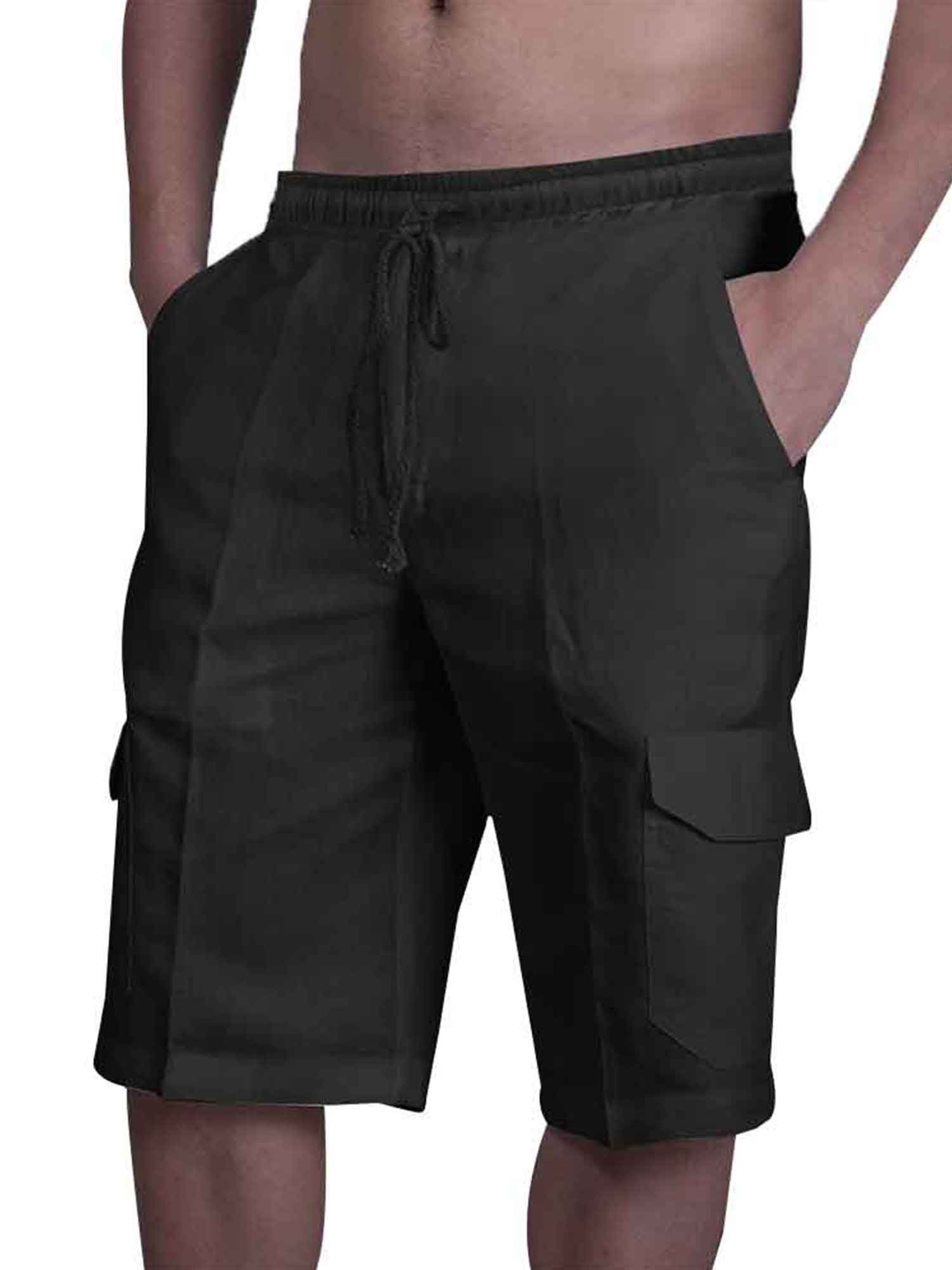 Men's Plus Size Loose Fit Drawstring Shorts