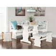 Riverbay Patio Conversation Indoor 3 Piece Kitchen Corner Nook Table ...