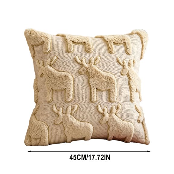 2026 Christmas Indoor Home Decor Christmas Throw Pillow CoverWinter Holiday Cushion Cover For Sofa Couch Bedroom Xmas Home Decor