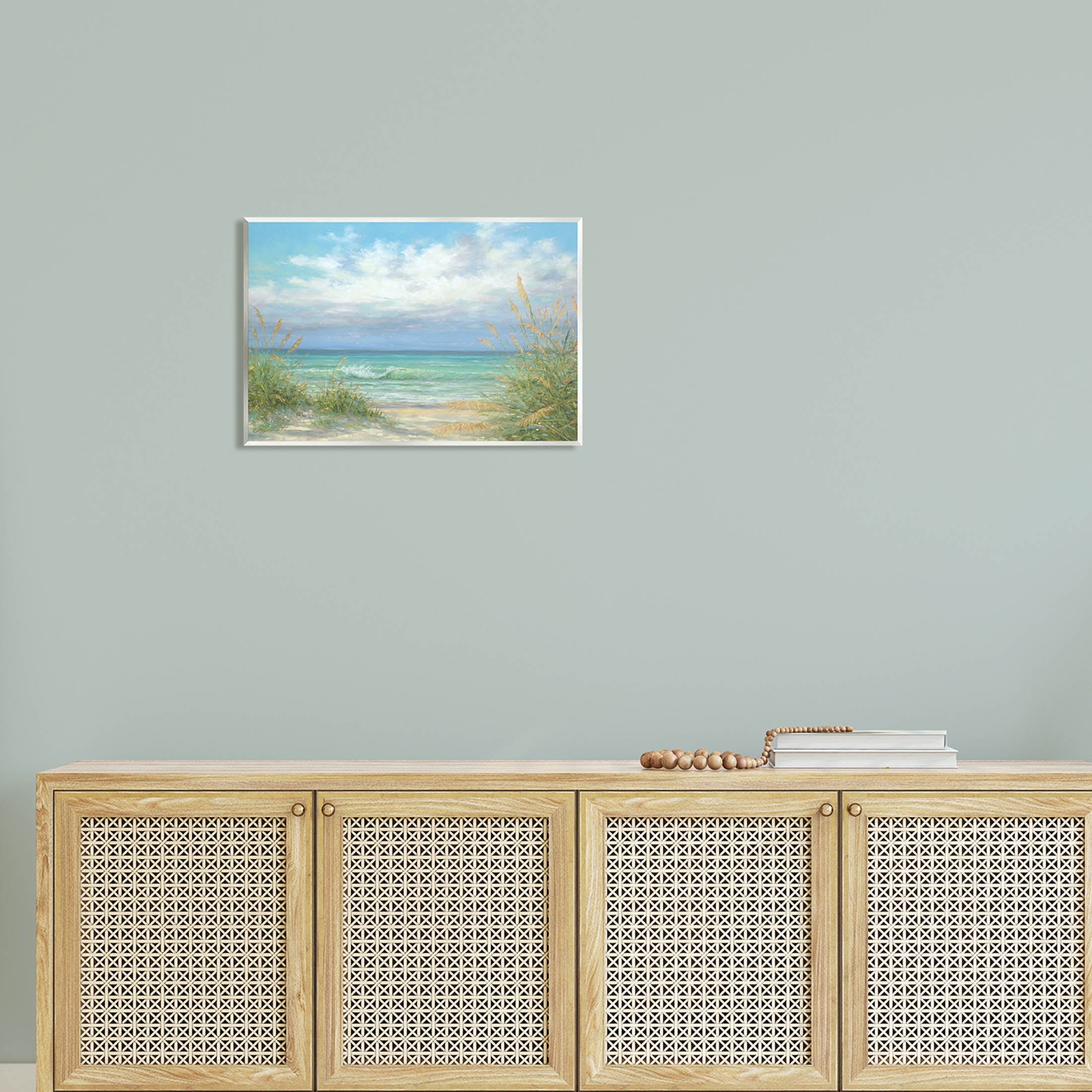 Sea Shoreline Horizon Scenery Coastal Painting Unframed Art Print Wall Art