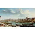 thumbnail image 3 of Raguenet, Jean-Baptiste 14x9 Black Modern Framed Museum Art Print Titled - A View of Paris with the Ile de la CitÃ©, 3 of 5