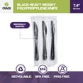 thumbnail image 2 of CIAO! 7.4" Black Knife Heavy Weight Polypropylene Individually Wrapped (Case of 1,000), 2 of 9