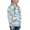 thumbnail image 3 of Easygdp Colorful Sea Turtle Boys Hoodie Kids Sweatshirt Youth Pullover With Hood-Large, 3 of 6