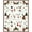 White, Pattern 2, variant on ODIKA 4'x6' Machine Washable Non-Slip Area Rug, Whimsical Winter Snowman Scene with Dazzling Starburst Snowflakes High Traffic Rug, Green, 502901