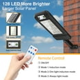 thumbnail image 3 of 128 LEDs Solar Street Lights W/ Remote Control, Motion Sensor, Suitable for Garden, Street, Path, 3 of 7