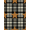 Brown Black Cream, Pattern 8, variant on ODIKA 8'x10' Washable Area Rug Non-Slip Chair-Friendly Mat Plank Plaid Frame Retro Panel Farmhouse Border Motif Door Vintage Refined for Dining Room, Large Office, Lounge