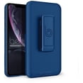 thumbnail image 4 of BELTRON Case with Belt Clip for iPhone XR, Slim Protective Belt Clip Slider Case Shell/Holster Combo with Built-in Kickstand Blue, 4 of 7