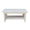 thumbnail image 2 of Pemberly Row Unfinished Mission Tall Coffee Table, 2 of 6