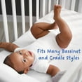 First Essentials Baby Cradle Mattress Oval 17" x 33" Foam