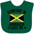 thumbnail image 3 of Inktastic Jamaican Vacation Someone in Jamaica Loves Me Boys or Girls Baby Bib, 3 of 4