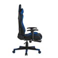 thumbnail image 4 of Posh Living Mari Faux Leather Game Chair Navy, 4 of 9