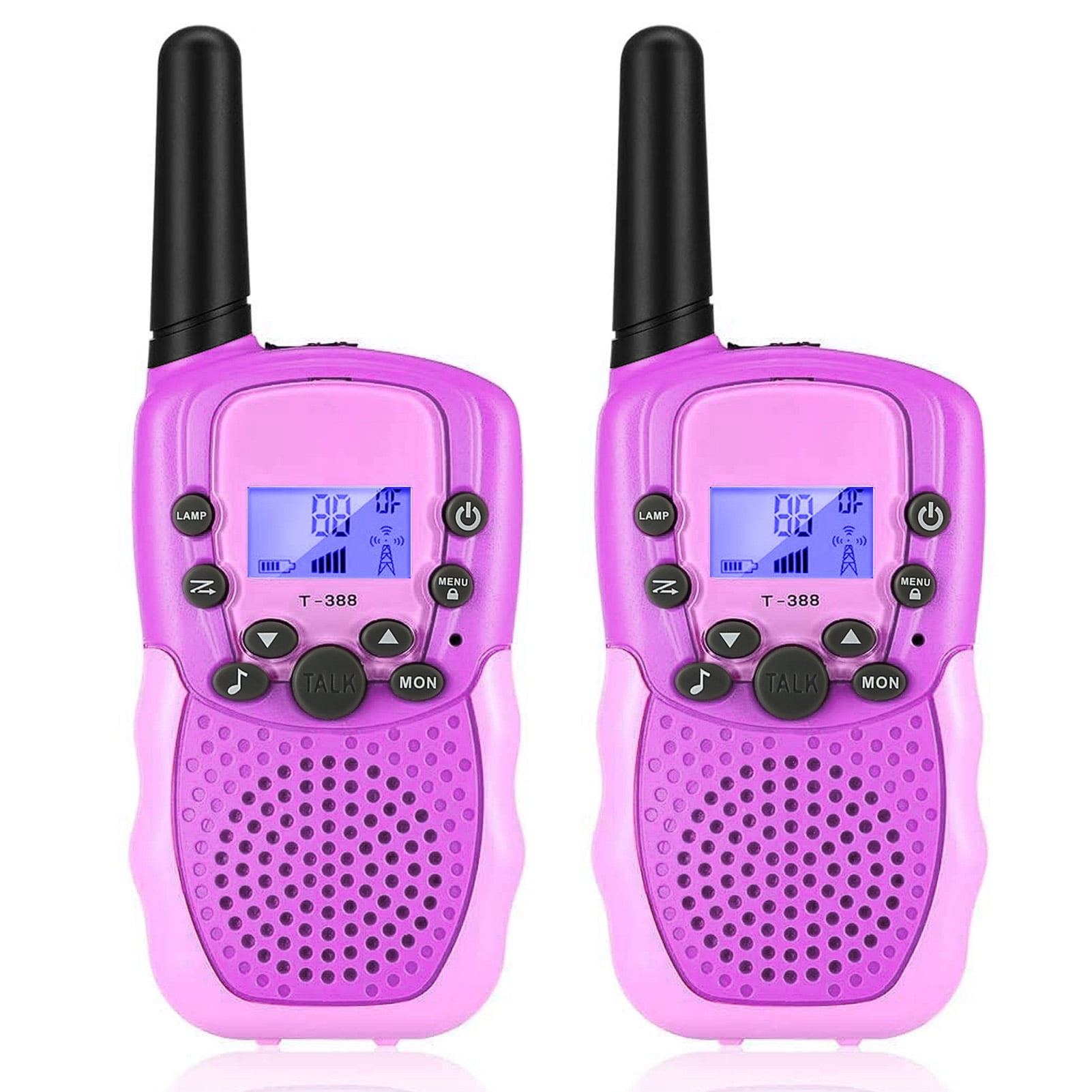 Kids Walkie Talkies Two Way Radio Toy Gift Learning 2Pcs Outdoor 22 Channels 