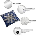 thumbnail image 6 of nygtbtfer Navy Blue Christmas Pillow Winter Pillow Cases with Zipper Set of 2 Christmas Decorations Indoor Home Decor for Winter Holiday Room Bedroom Cushion White, 6 of 7