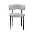 thumbnail image 6 of Meridian Furniture Beacon Grey Boucle Fabric Dining Chair, 6 of 7